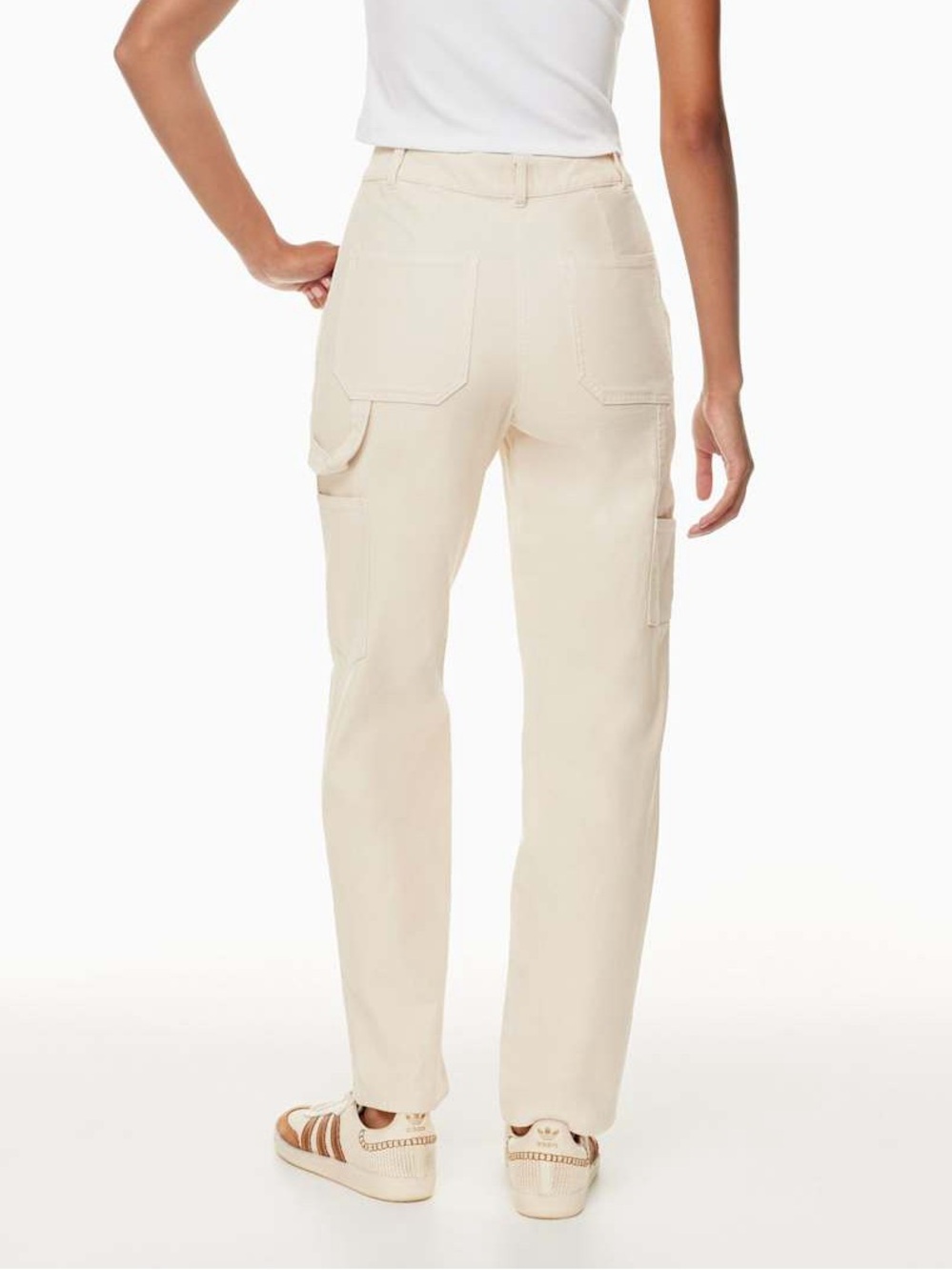 Aritzia Brennan Cargo Pants Cream Size 00 - Picture 3 of 5